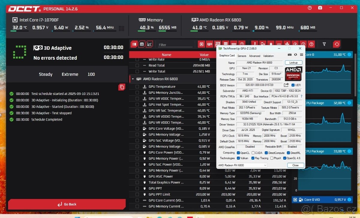 AMD RX 6800 16GB Reference ,Plně funkční,Záruka - 6