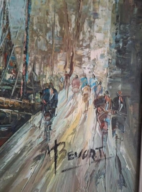 🎨 "Přístav" – Olejomalba v postimpresionistickém stylu - 6