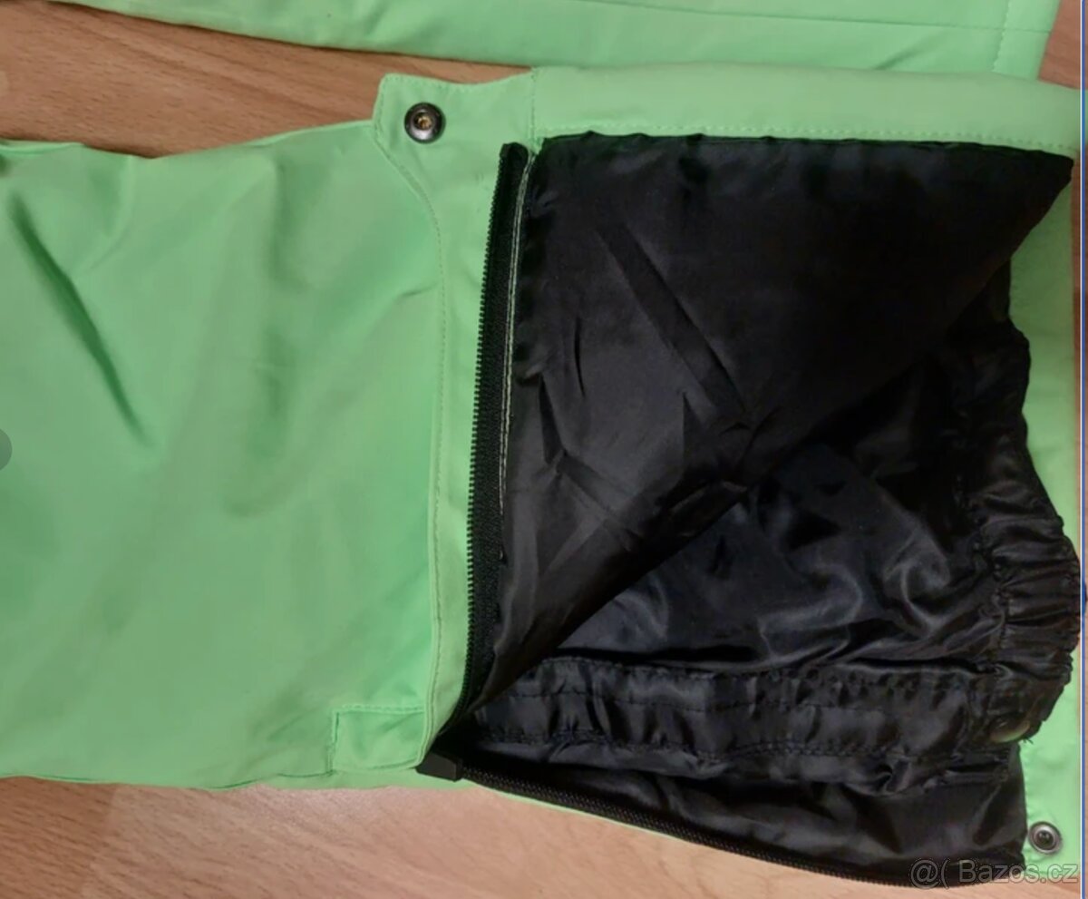 Nové zimní lyžařské kalhoty, oteplováky, 140/146, neon - 6