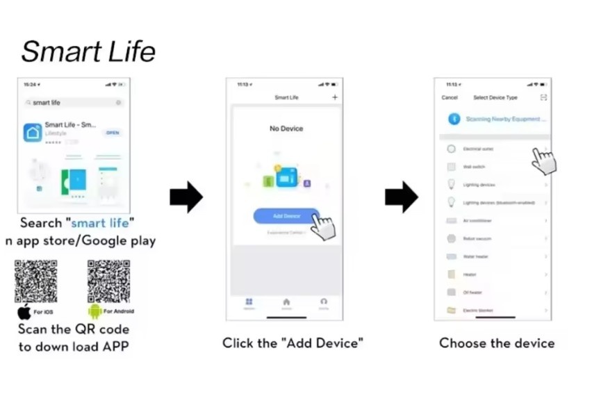 Tuya smart WiFi trojitý vypínač, bez N vodiče, zlatý dekor - 6