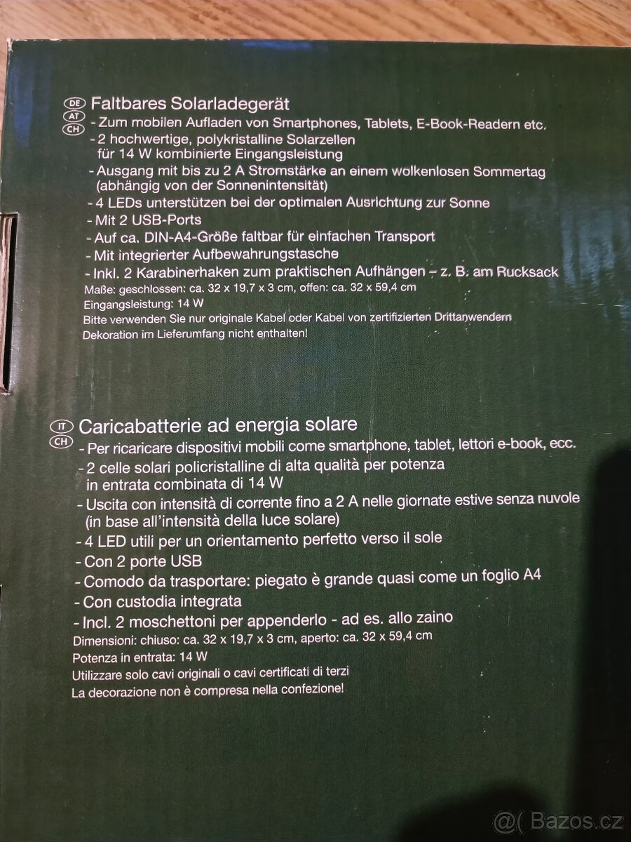 Silvercrest solární panel USB nabíječka SLS 14 A1 - 6