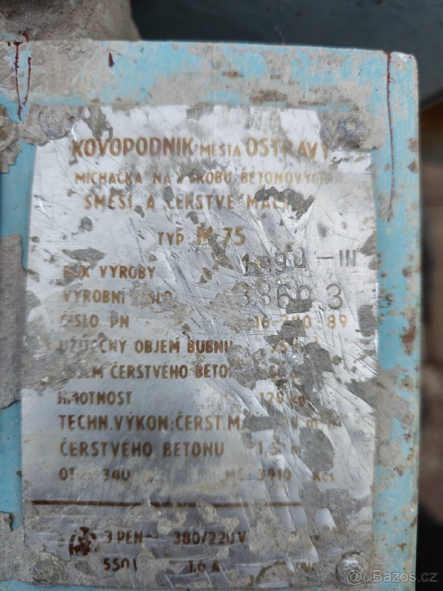 Stavebni míchačka 380 V - 6