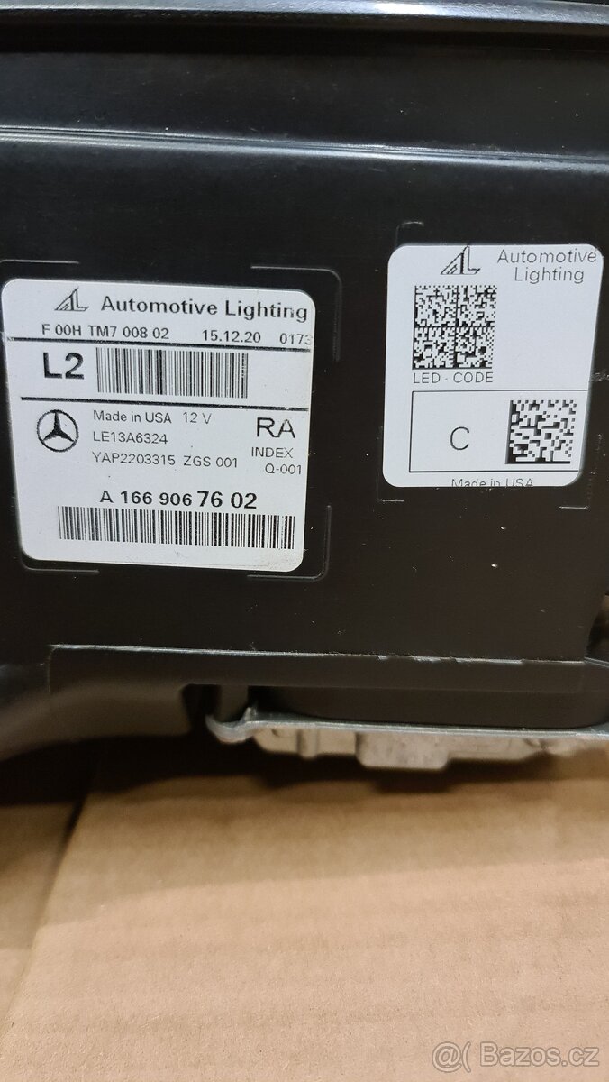 LED HLAVNÍ SVĚTLO MERCEDES BENZ W166. ML. GLE - 6