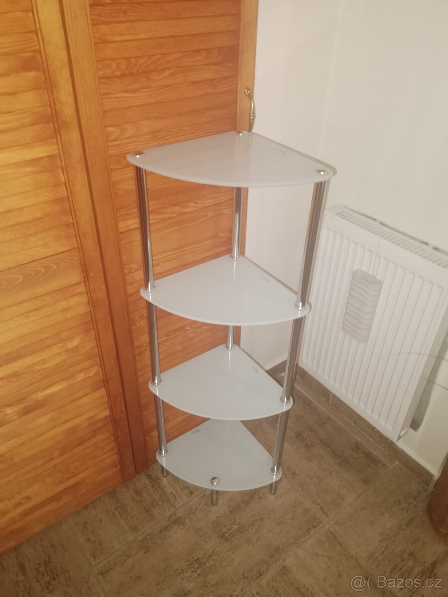 Rohovou skleněnou polici - 6