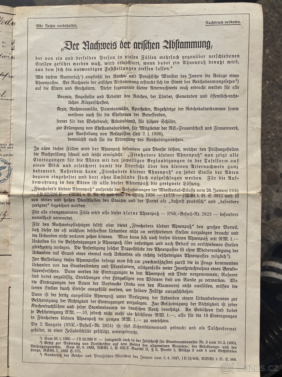 Německé Dokument - 6