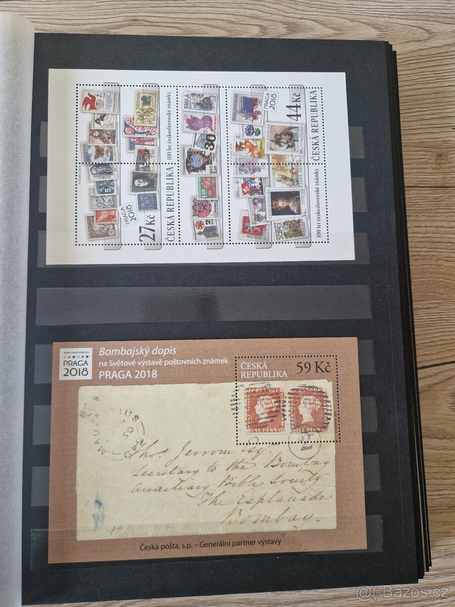 Poštovní známky ČR - aršíky v albu. - 6