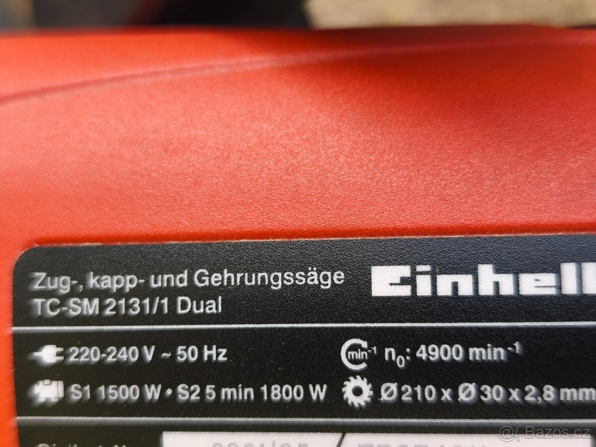 Prodám NEPOUŽITOU pokosovou pilu s posuvem Einhell TC-SM 213 - 6