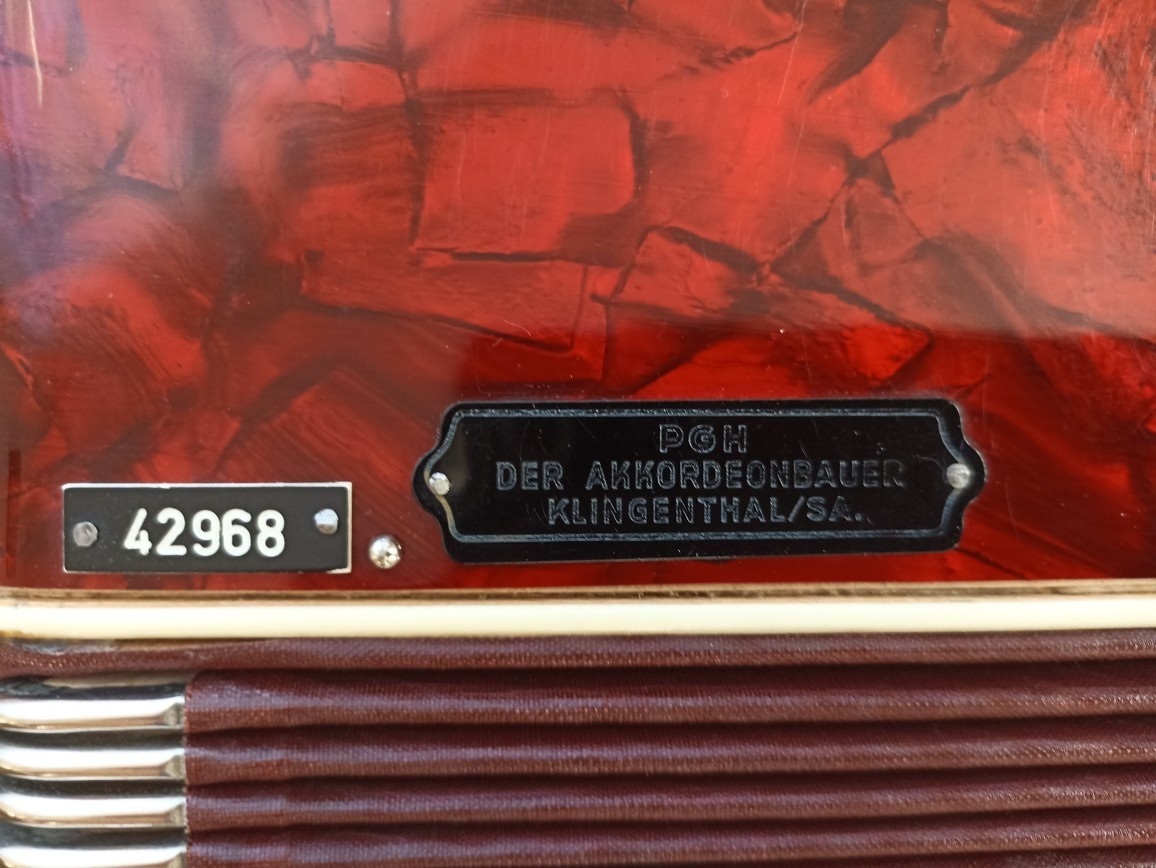 Starožitný akordeon Corona Klingenthal - 6