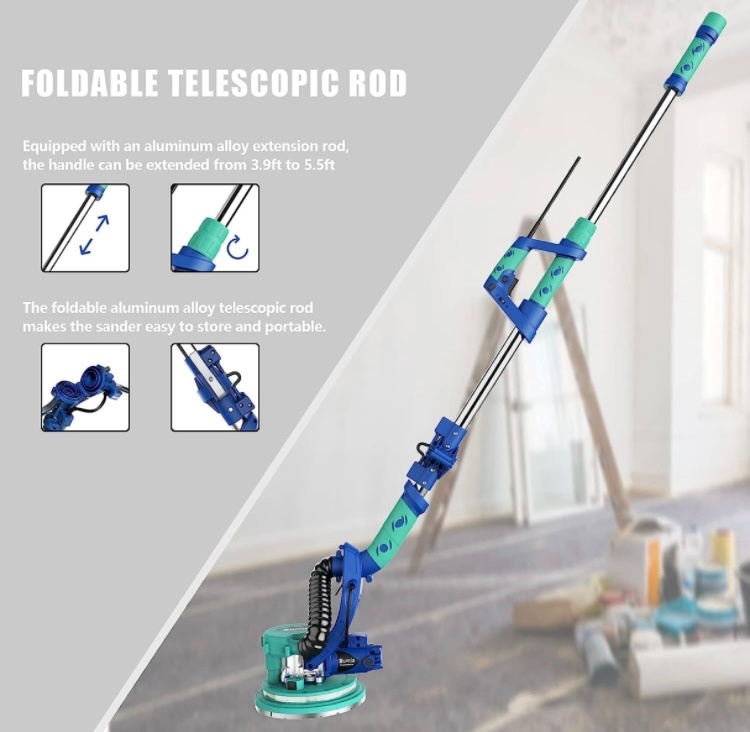 Bruska na SDK a omítku s odsáváním, 800W, žirafa - 6