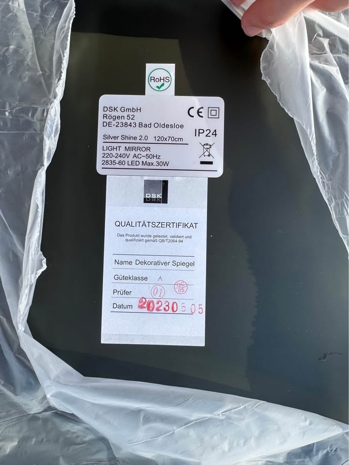DSK Silver Shine 2.0 Zrcadlo s LED osvětlením 120 × 70 cm - 6
