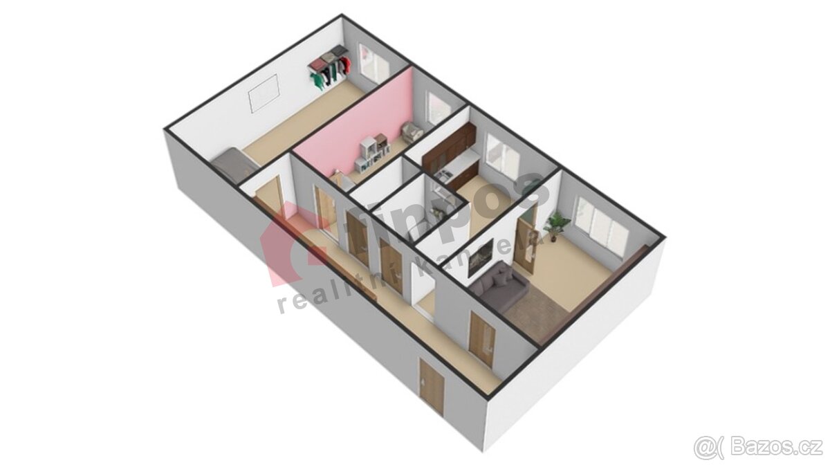 Pronájem bytu 3+1 Písecká Bechyně - 6