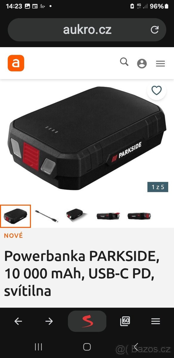 Powerbanka parkside 10 000ah - 6