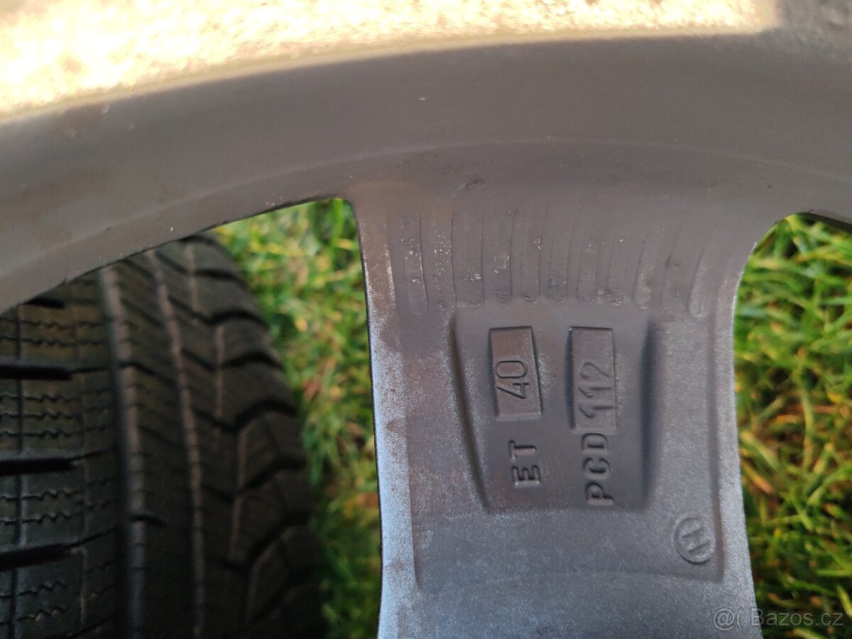 Dezent TD Graphite 5x112, 7x16, ET40, zimní 205/60/16 - 6