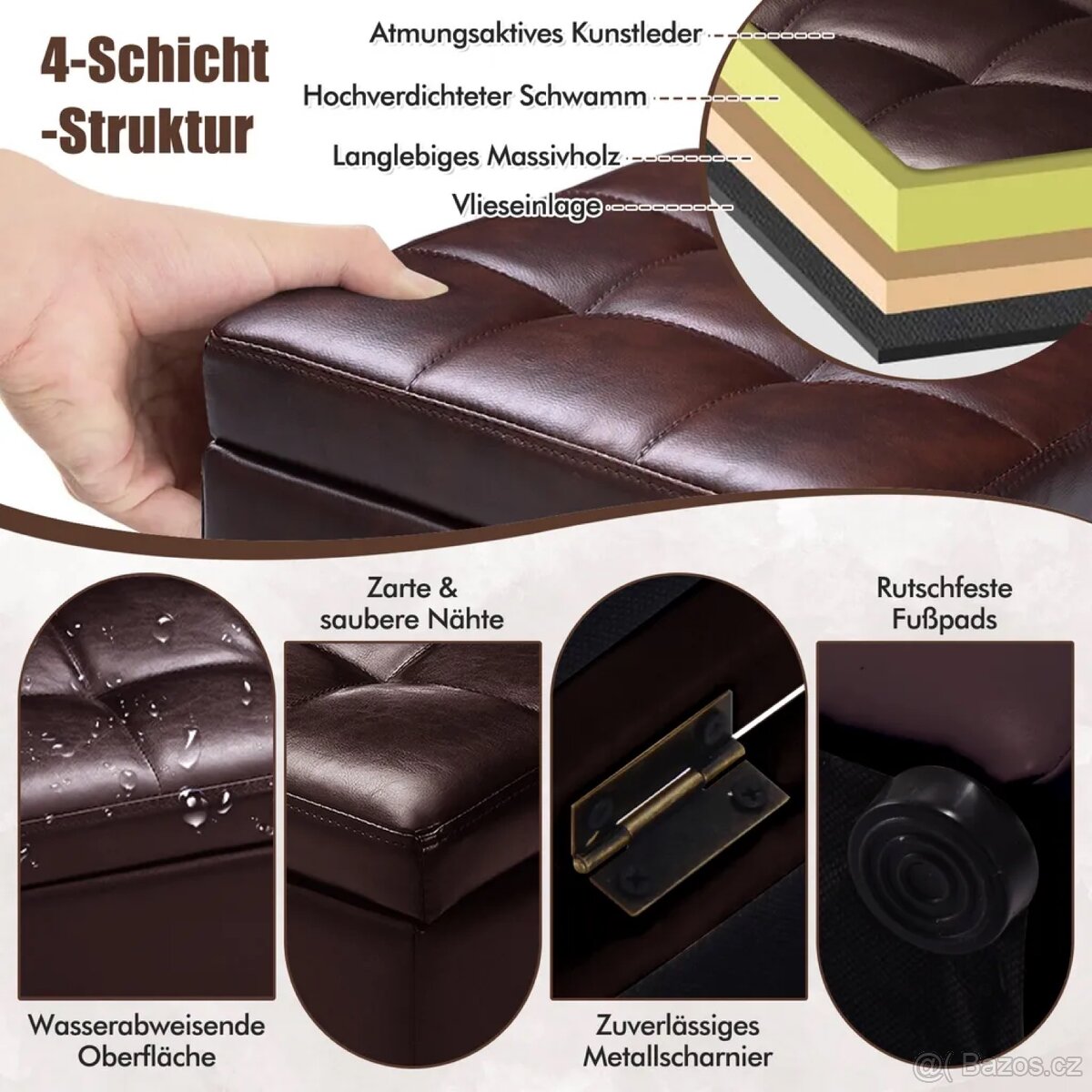 Taburetka s úložným prostorem NOVÁ - 6