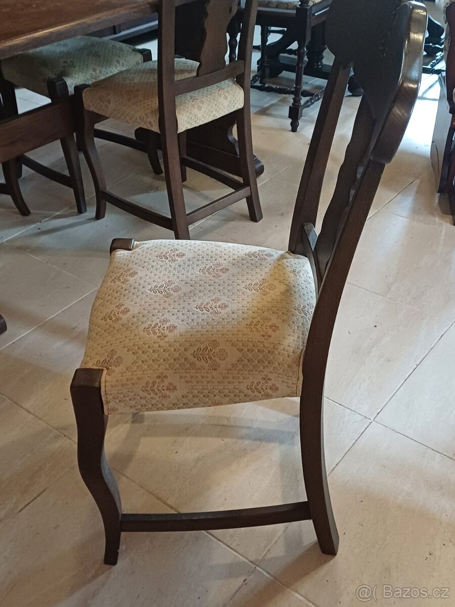 Dubový stůl a židle - 6