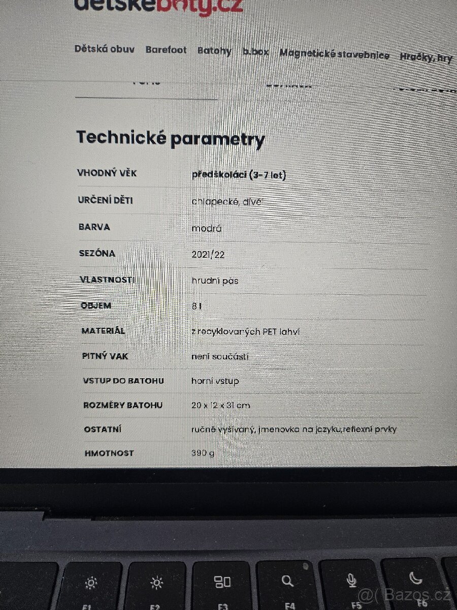 Dětský batoh do školky Affenzahn Elephant large blue - 6