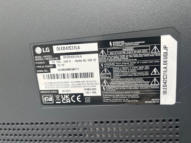 Smart TV LG OLED 42 - 6