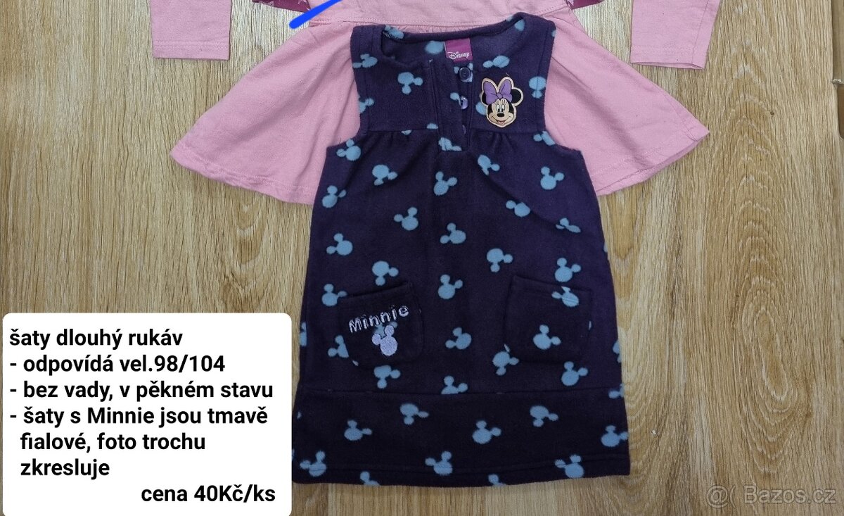 Divci obleceni vel.98/104 trička, saty, mikiny - 6