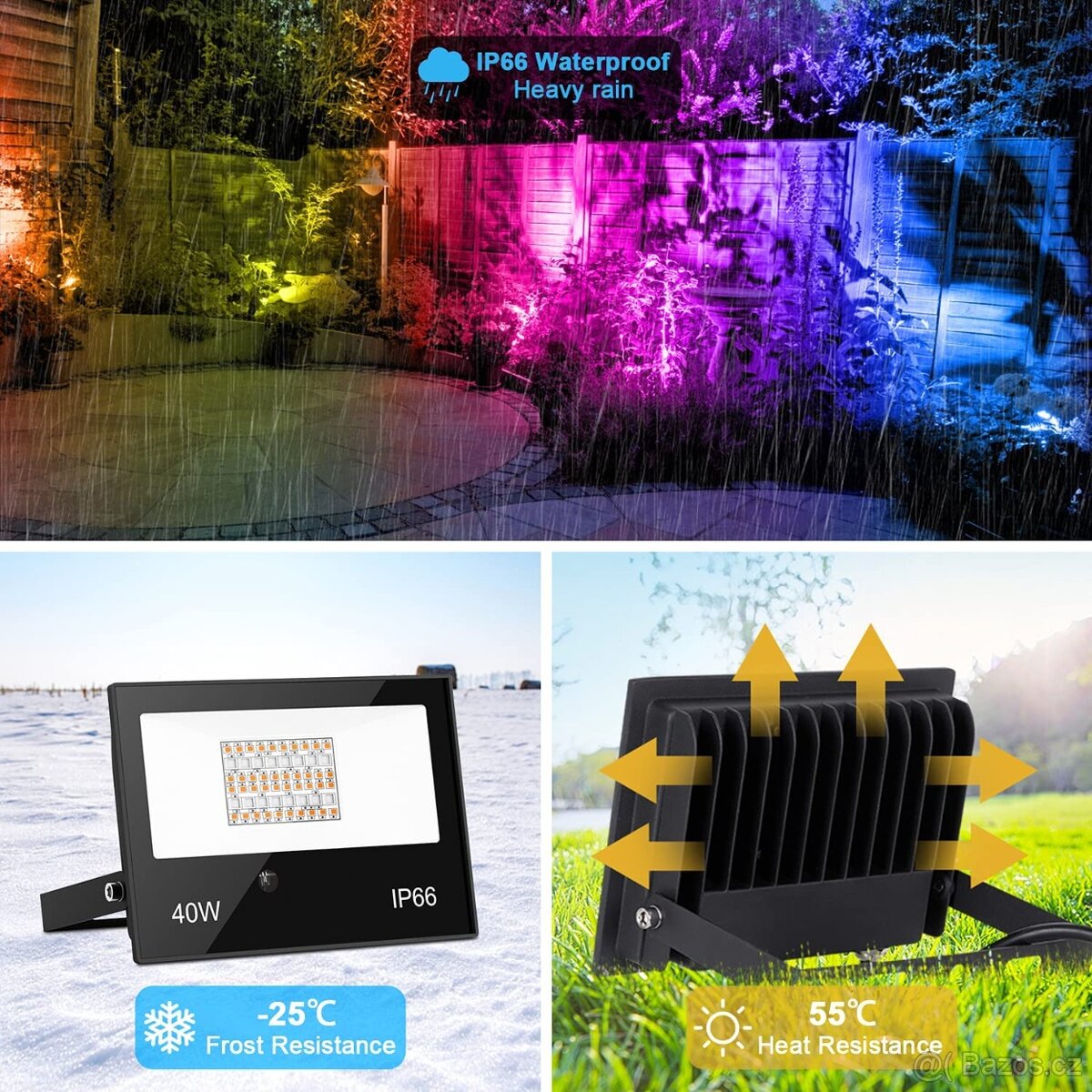 40W RGB LED světlomet - 6