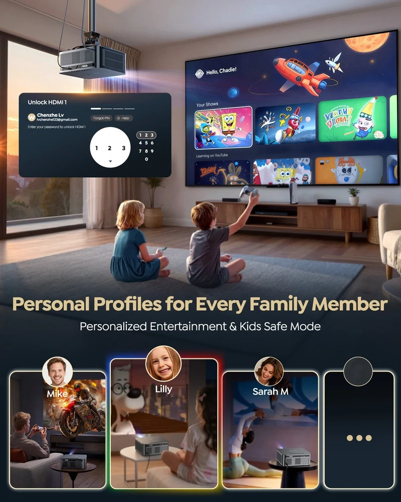 Projektor WiMiUS G2 pro Google TV - 6