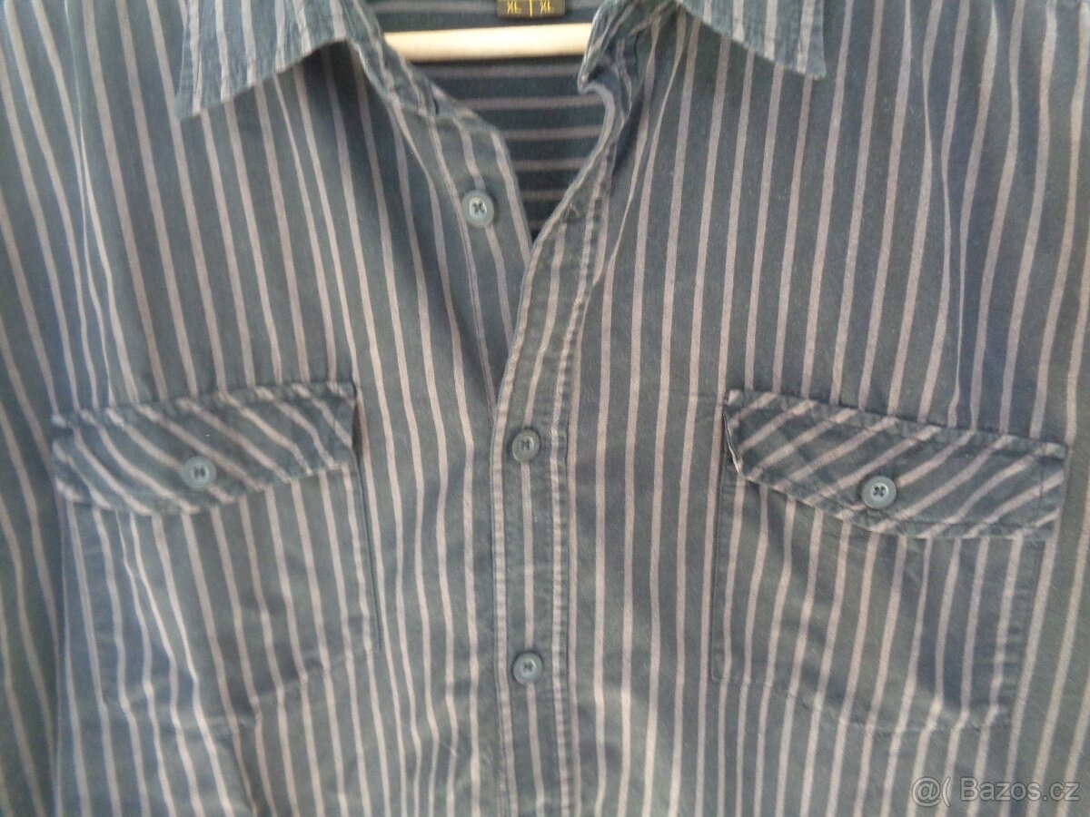 2 pánské košile s dlouhým rukávem (vel. 43/44, XL) - 6