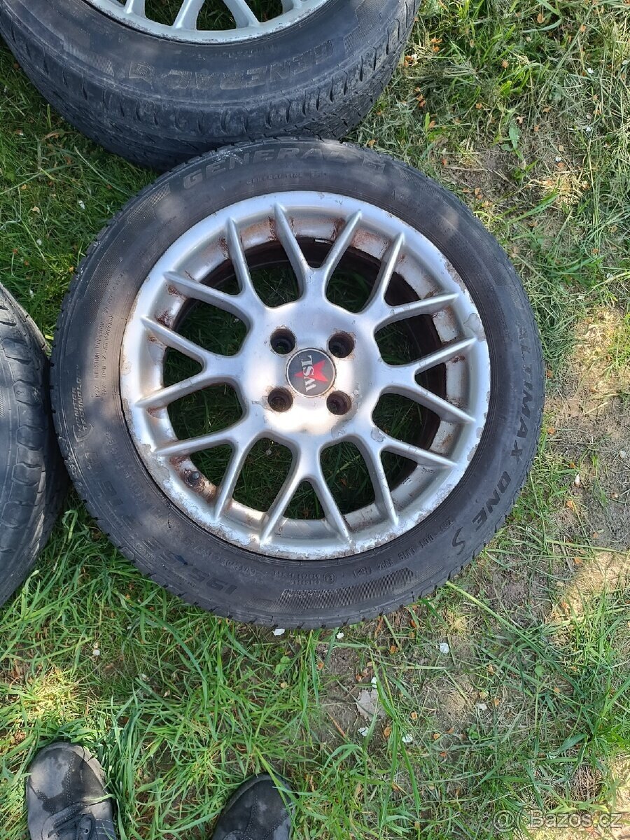 Letní alu sada kol 7,5x16 pneu 195/55R16 4x100 - 6