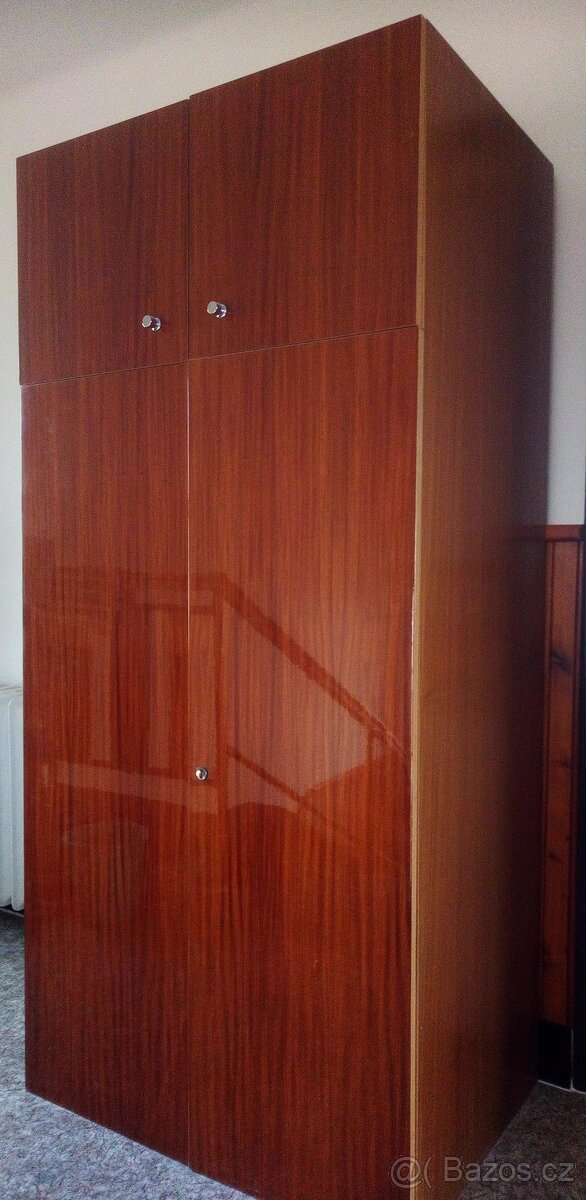 Pokojová obývací stěna , světlý mahagon - 6