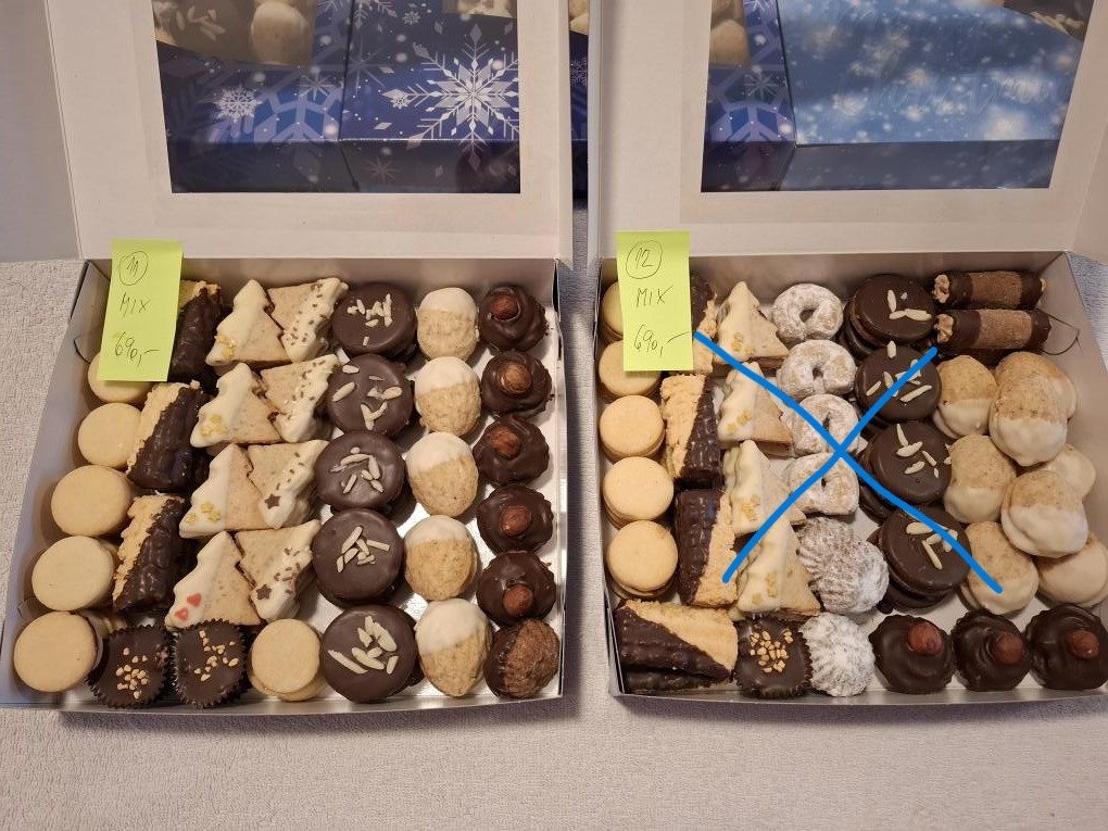vánoční cukroví, poslední zlevněné krabičky - 6