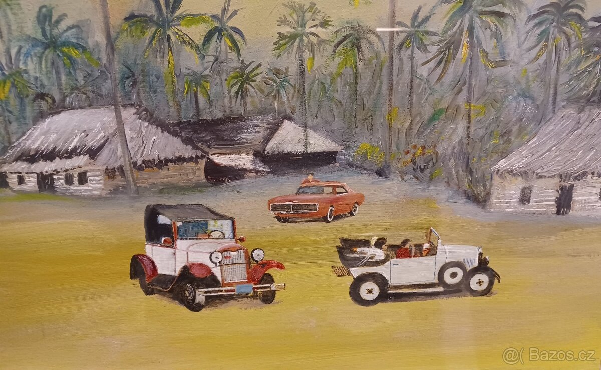 Jindřich Kocourek.Olejomalba na desce. - 6