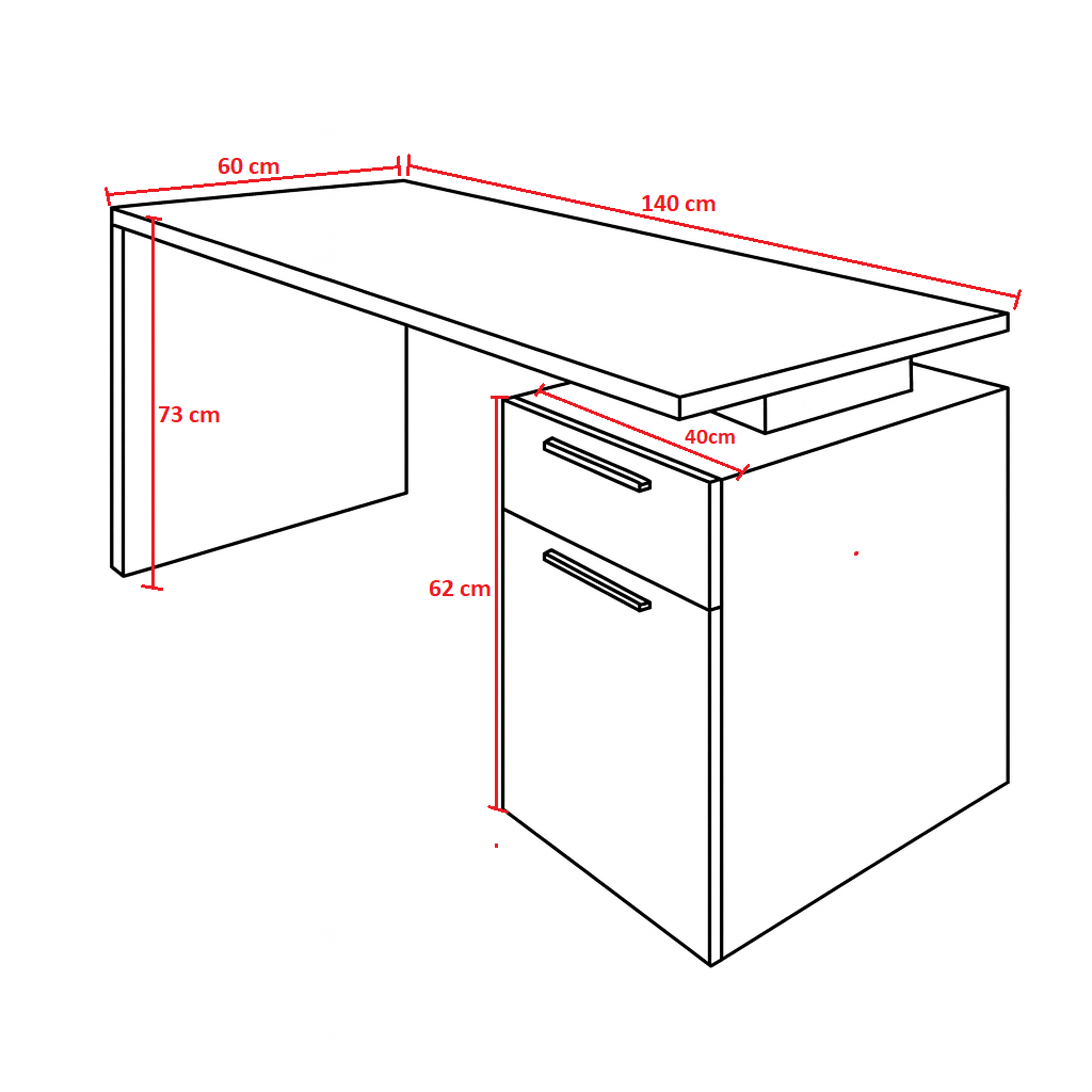 Kancelářský stůl dřevěný - 6