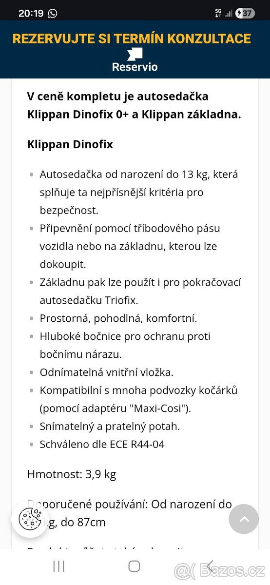Autosedacka Vajíčko klippan - 6