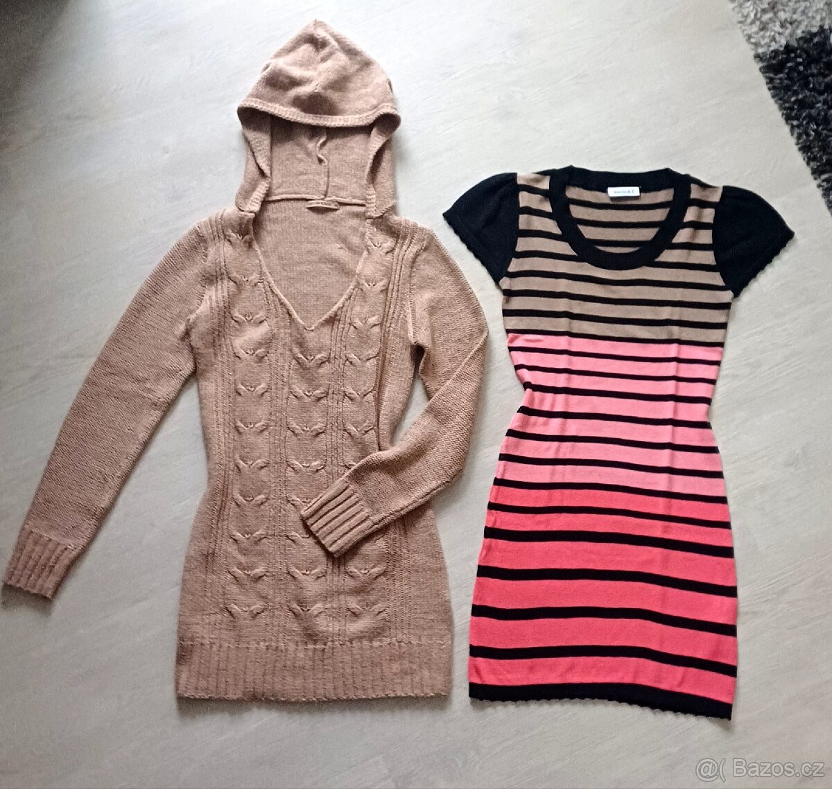 Svetrové šaty zn.Teranova a C&A vel. S - 6