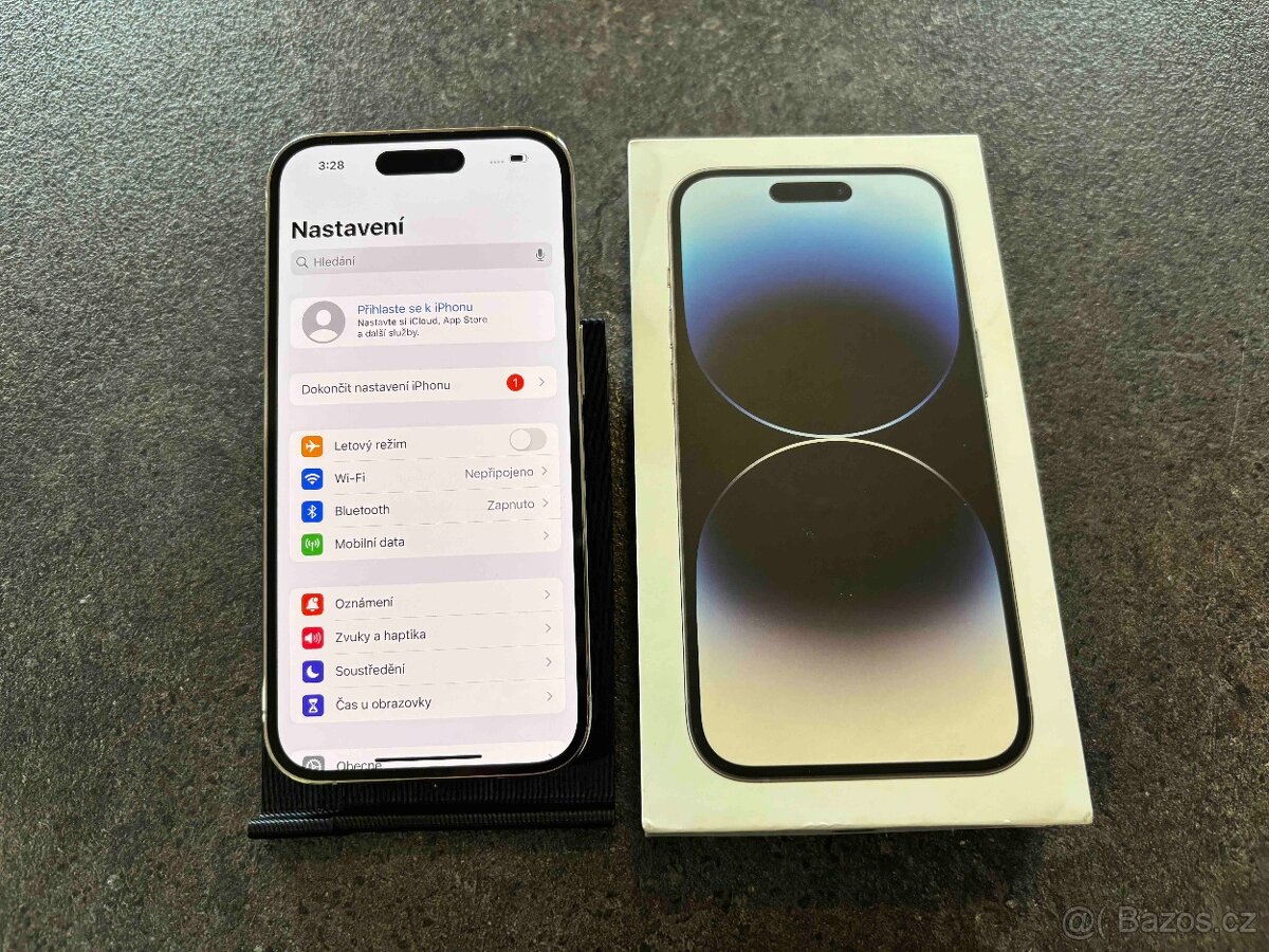 Apple iPhone 14 Pro 128 GB Silver, krabička, kabel - 6