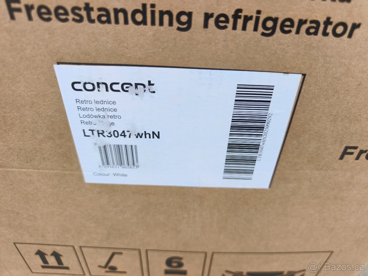 Retro lednice Concept LTR3047WHN, rozbaleno, nejlepší cena - 6