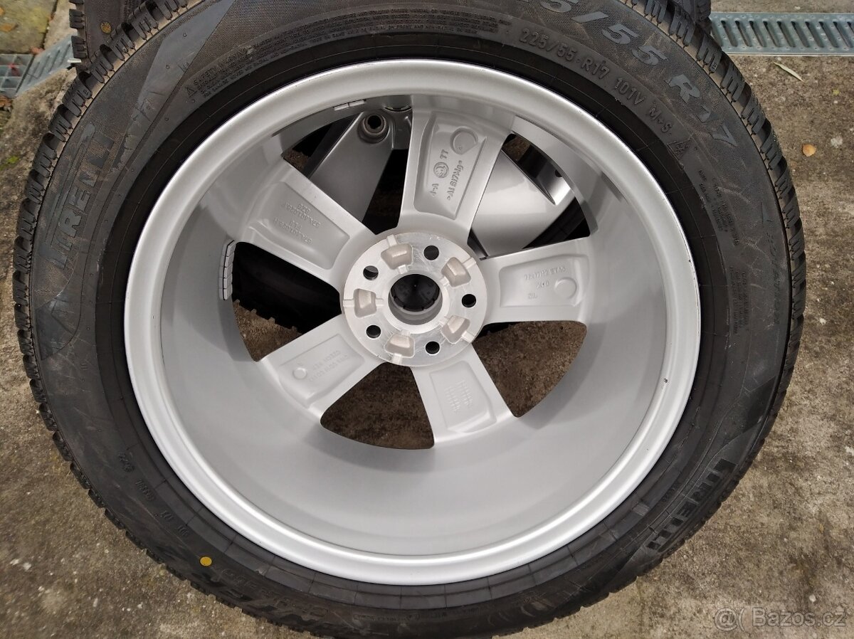 NOVÁ zimní originál alu sada Škoda Karoq 4x4 7Jx17 ET45 - 6