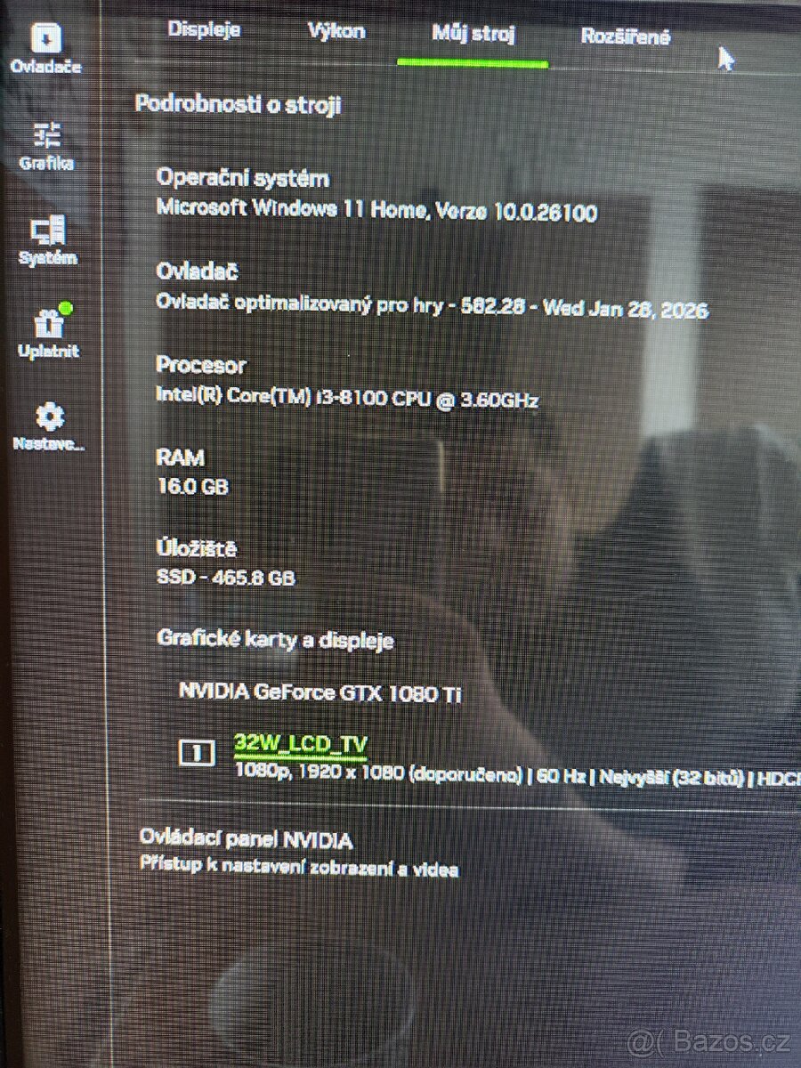 Herní PC-i3 8.gen,1080ti 11gb, 16gb ddr4 - 6