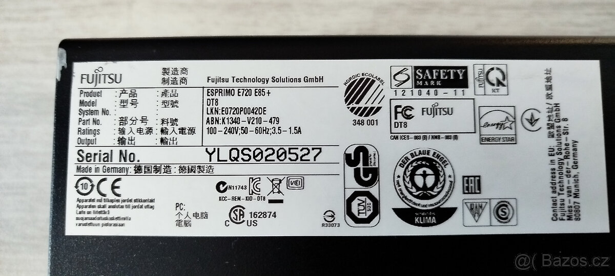 PC Fujitsu E720, WIN10, SSD, HDD, 6 GB RAM - 6