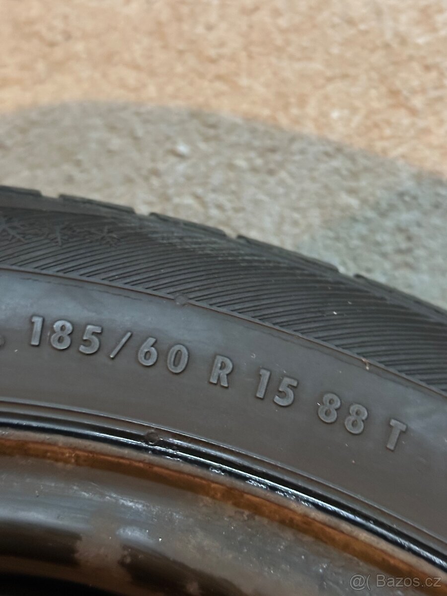 Plechové Disky 5X100 R15 Zimní Pneu 185/60/15 - 6