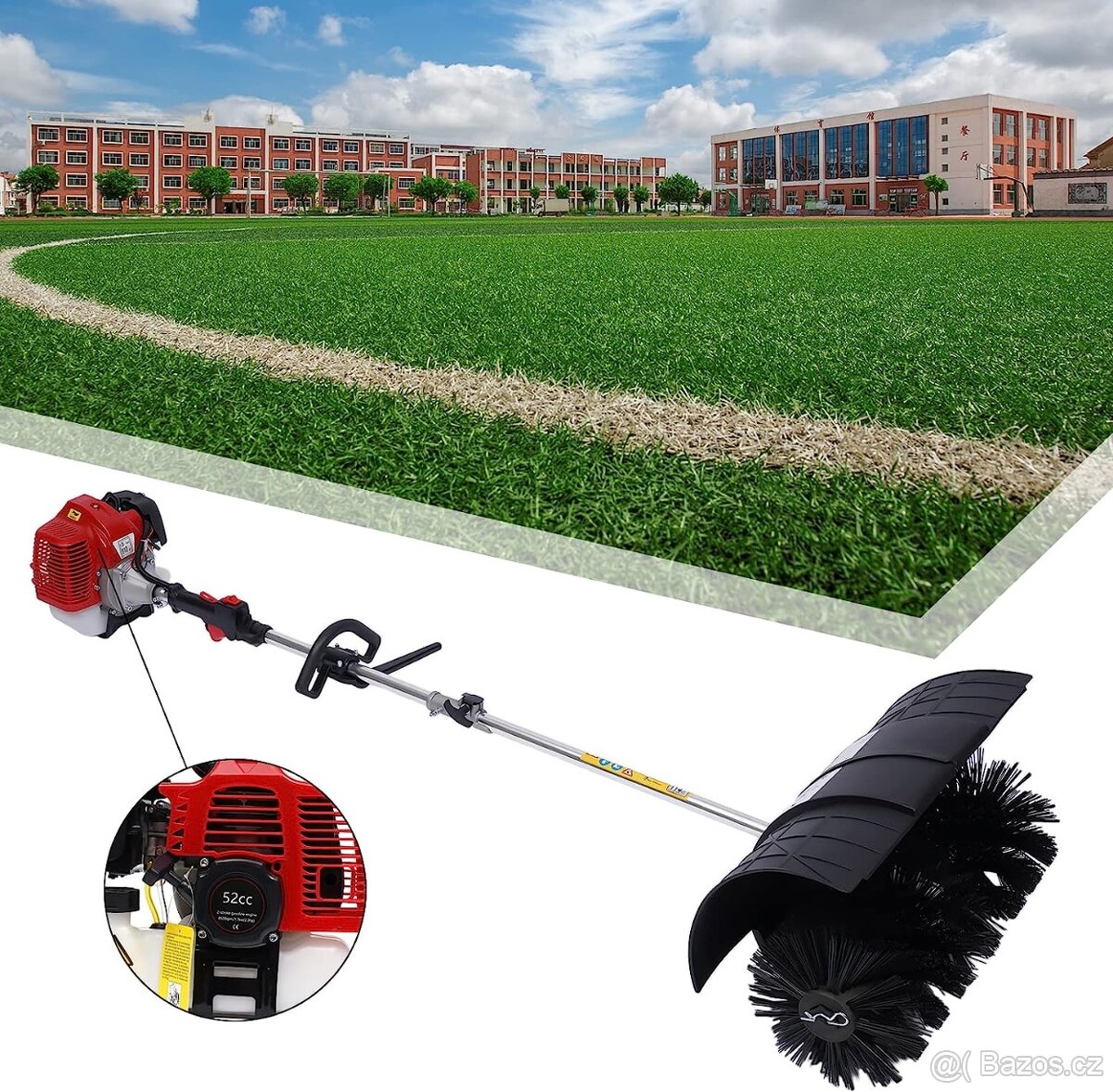 Benzínový zametací kartáč - nepoužitý v original obalu - 6