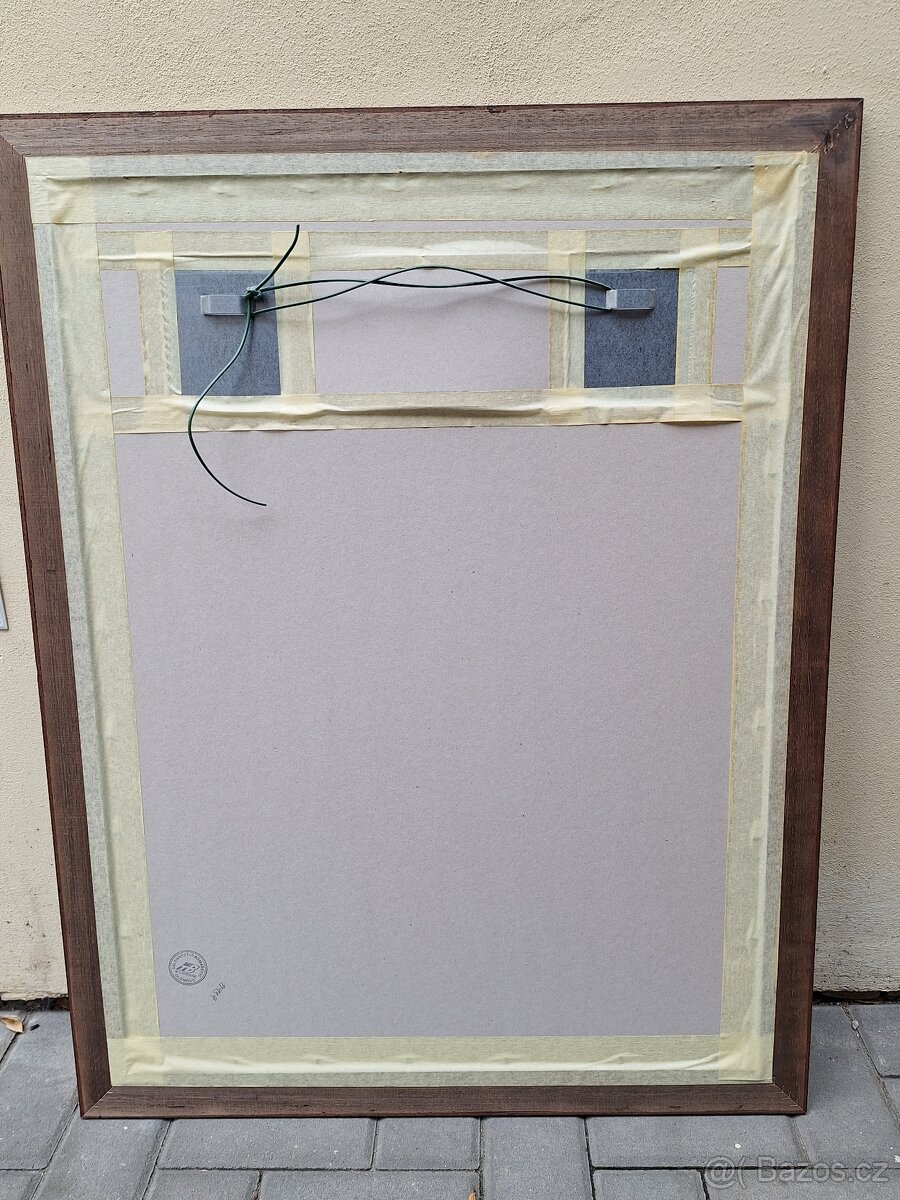 Zrcadlo v dřevěném rámu 70x90cm - 6