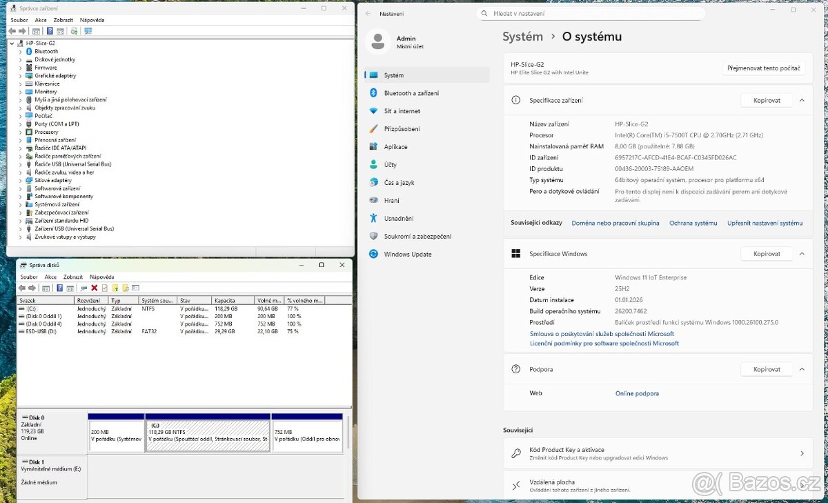 Mini PC HP Elite Slice G2 i5-7500T/8 GB/128GB NVMe SSD - 6