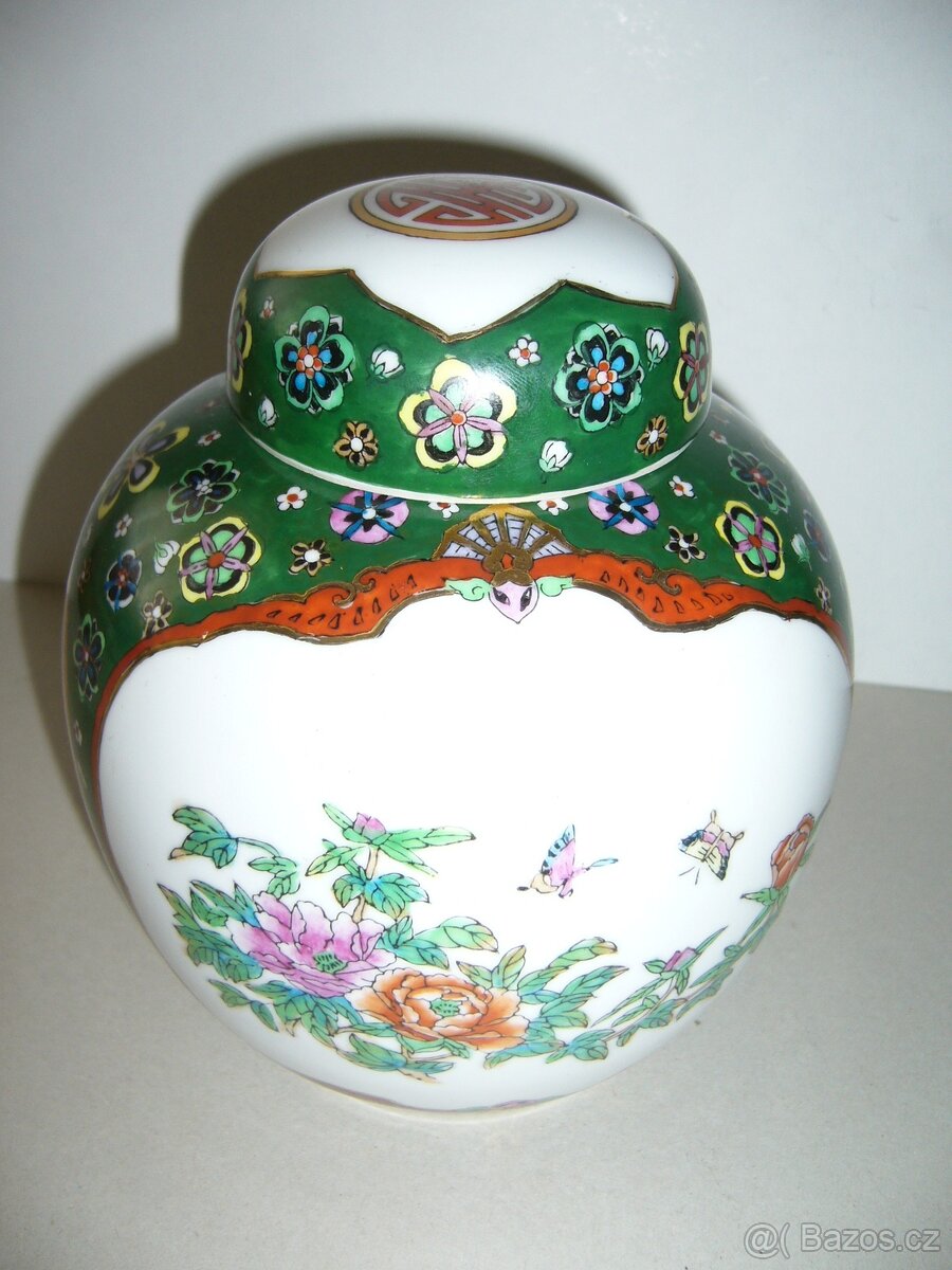 Čínská váza - flip top nádoba - 6