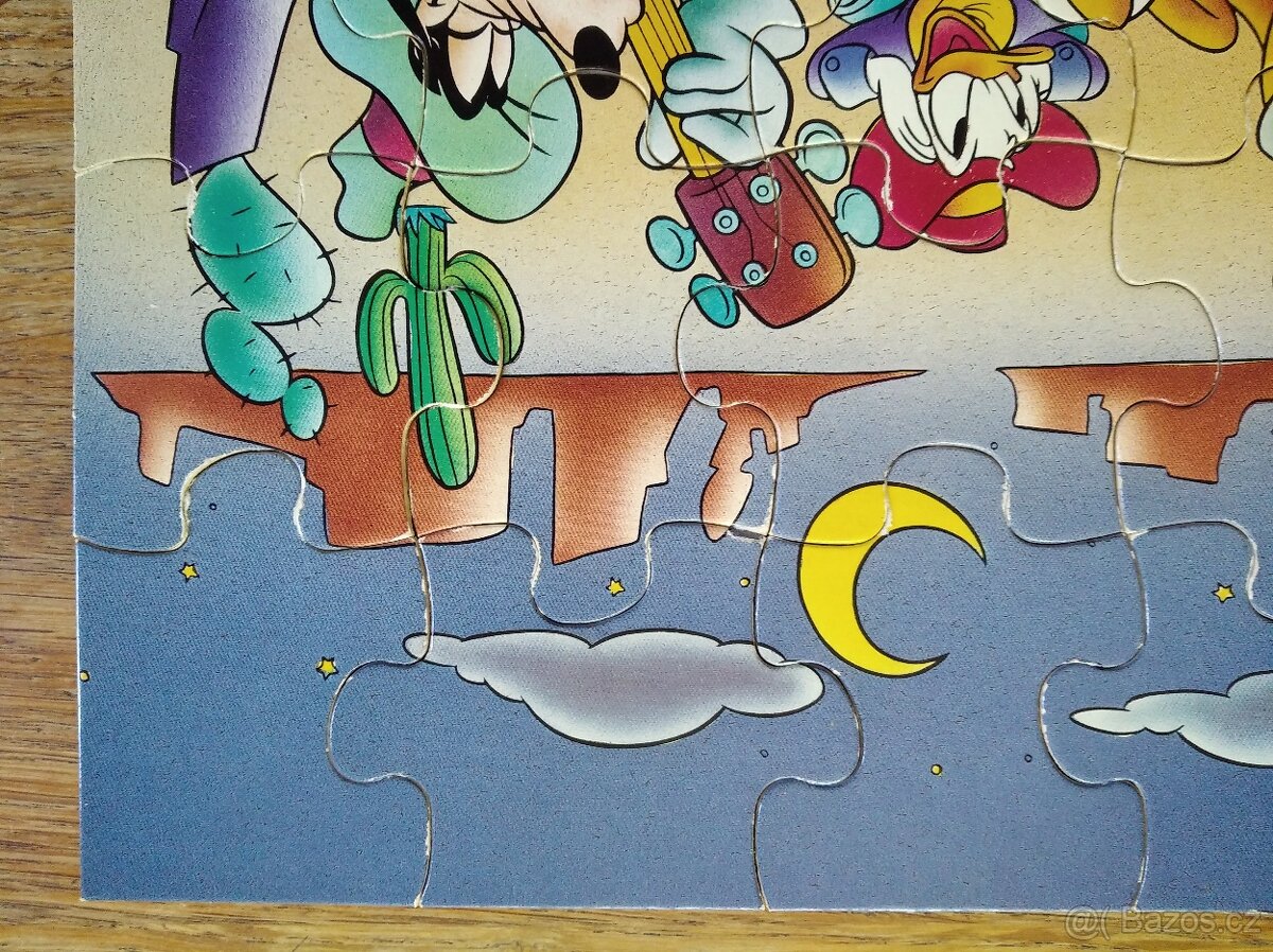 RETRO dřevěné puzzle Mickey Disney 24 dílků - 6