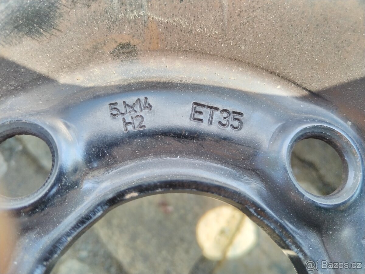 Plech. disky 4x100 R14 citigo, up, mii - 6