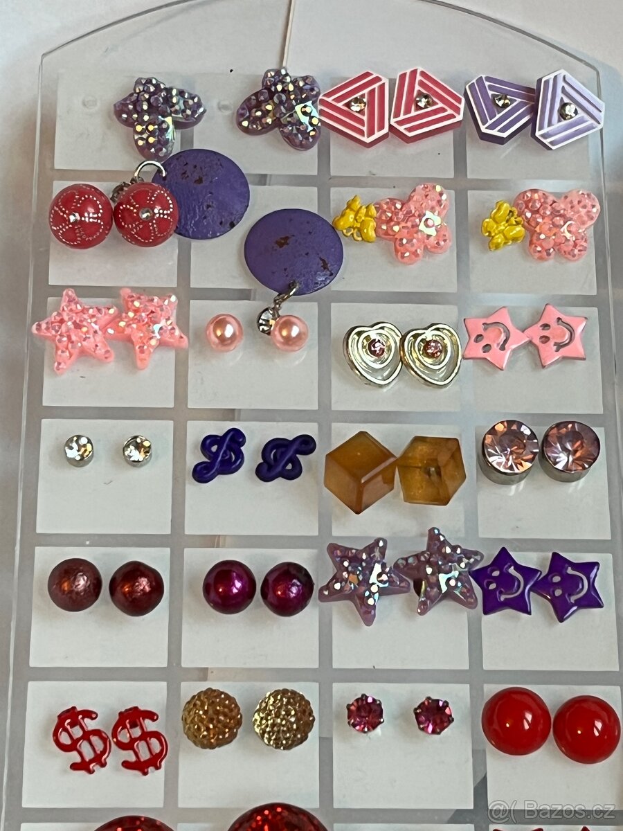 Naušnice krásné barevné - různé - 6