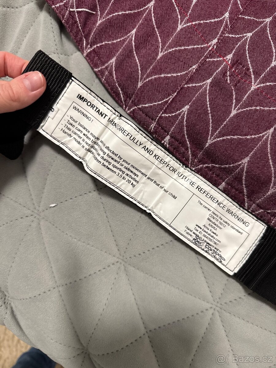 Kavka Handy Bamboo Bordó Nosítko - 6