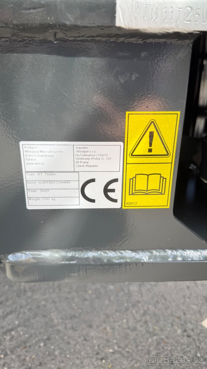 Vyvažecí vlek vyvažečka, vývozka MTM 10T Ruka 6.6m - 6