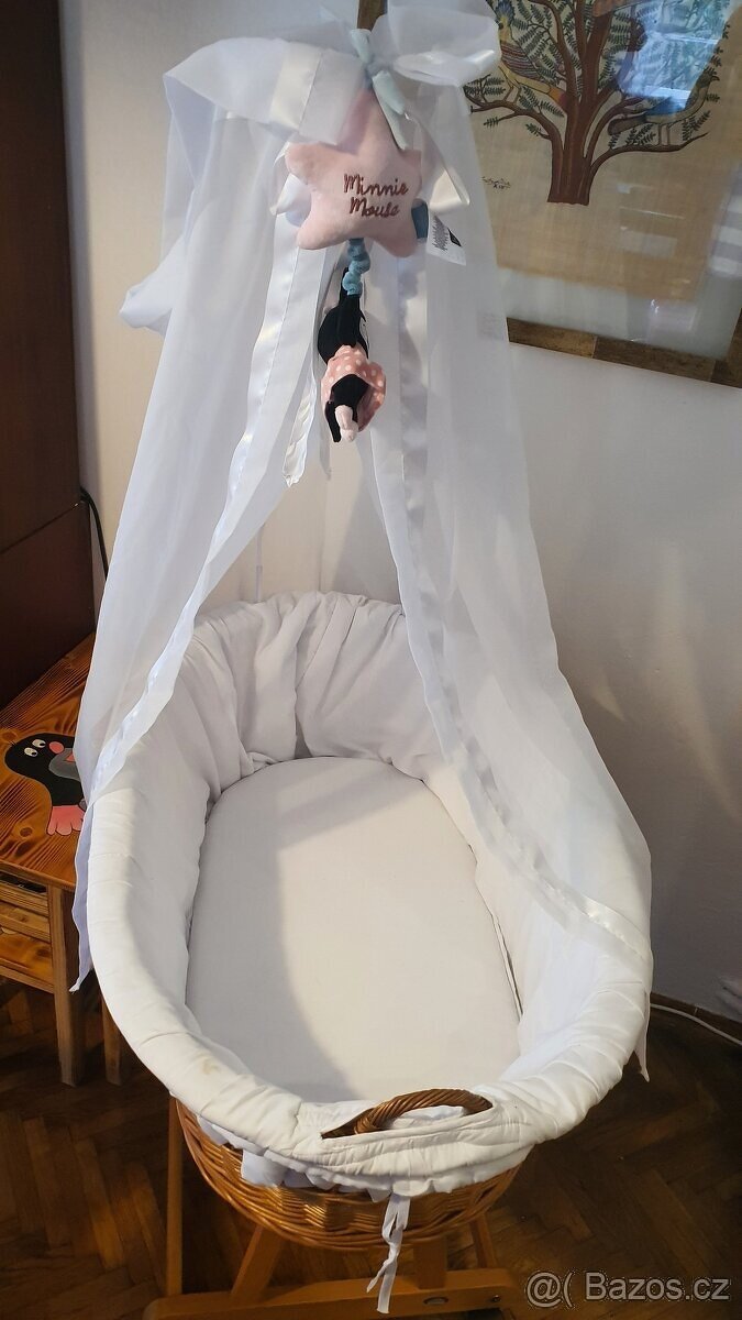 Proutěný košík na miminko - 6
