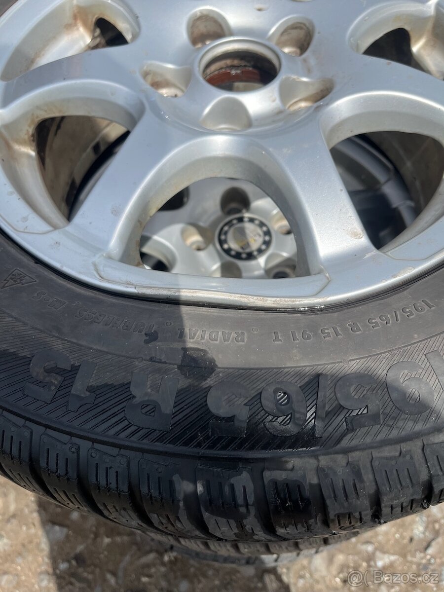 15" ALU kola BORBET 5x114,3 R15 zimní - 6