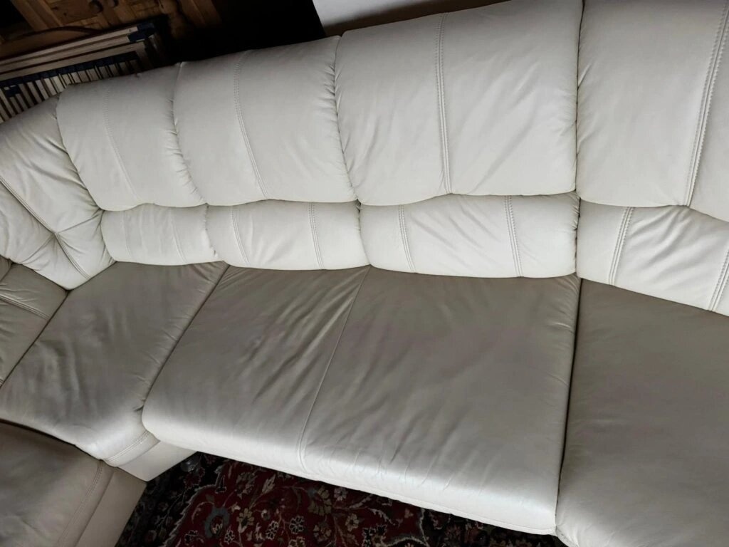 Rohová kožená sedací souprava, 3302 - 6